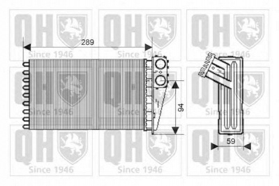 QUINTON HAZELL qhr2196 -  Теплообменник, отопление салона